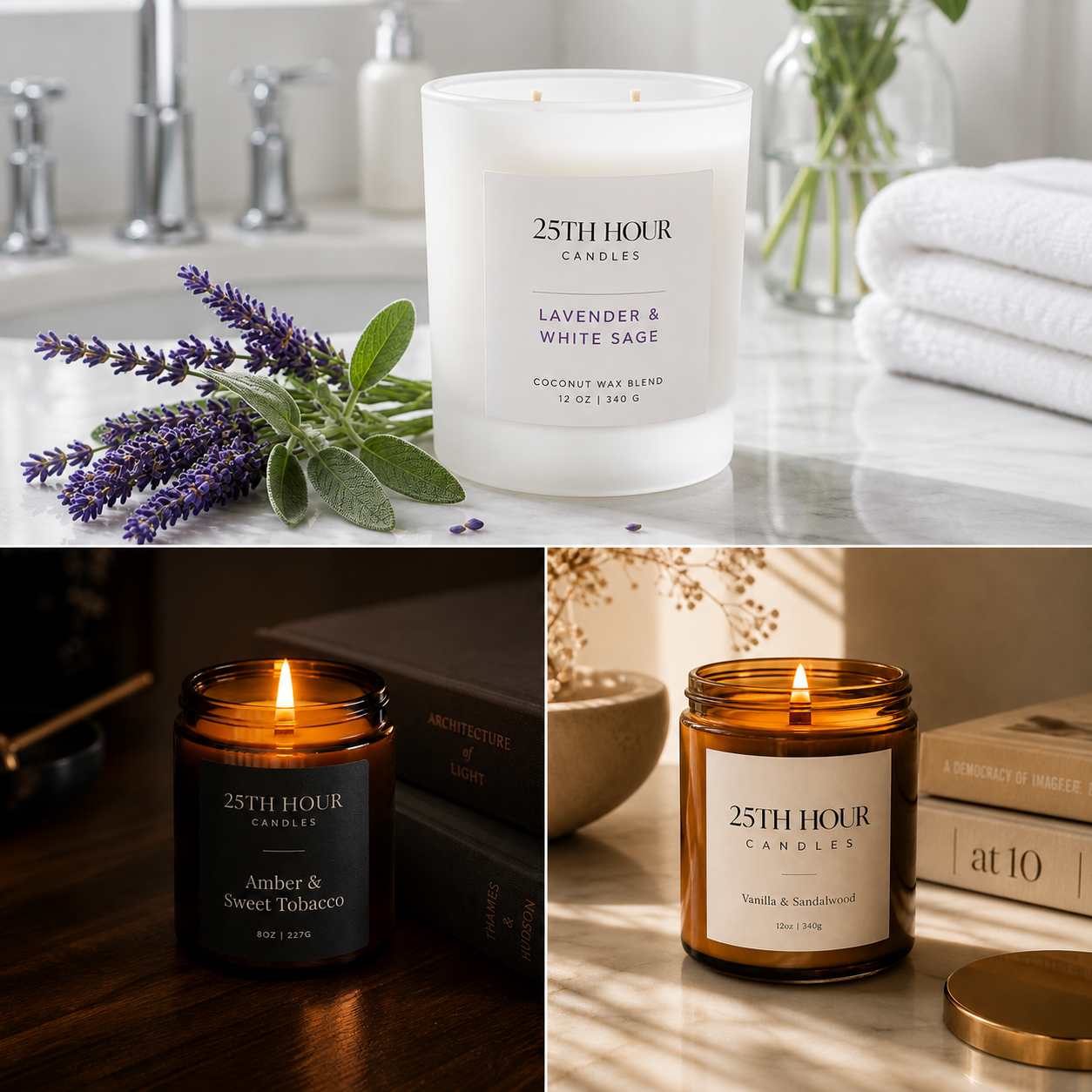 25th Hour Candles introductory candle set